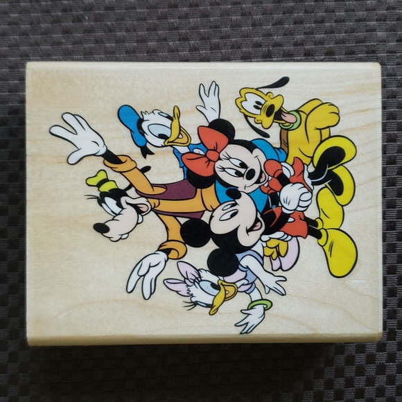 DISNEY Rubber Stamp "Cast Members" Group •Mickey Minnie Goofy Pluto Donald Daisy - Picture 3 of 10